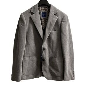 Steel & Jelly Blazer Mens US 40 Gray Textured Sports Coat Jacket‎ Office Career